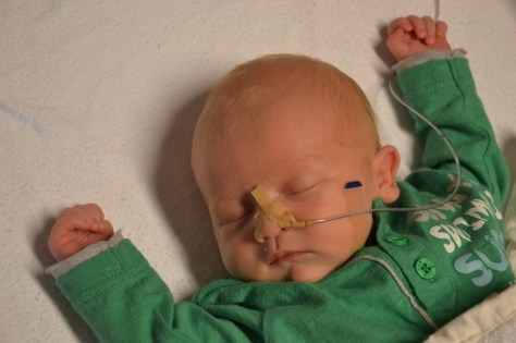 Lekker slapen in mijn ziekenhuis bedje