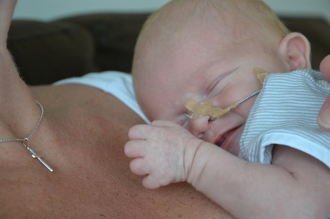 Lekker bij mama liggen