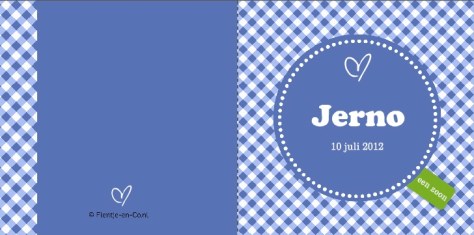 Geboortekaartje Jerno Tanis