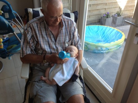 Lekker drinken bij opa Chris